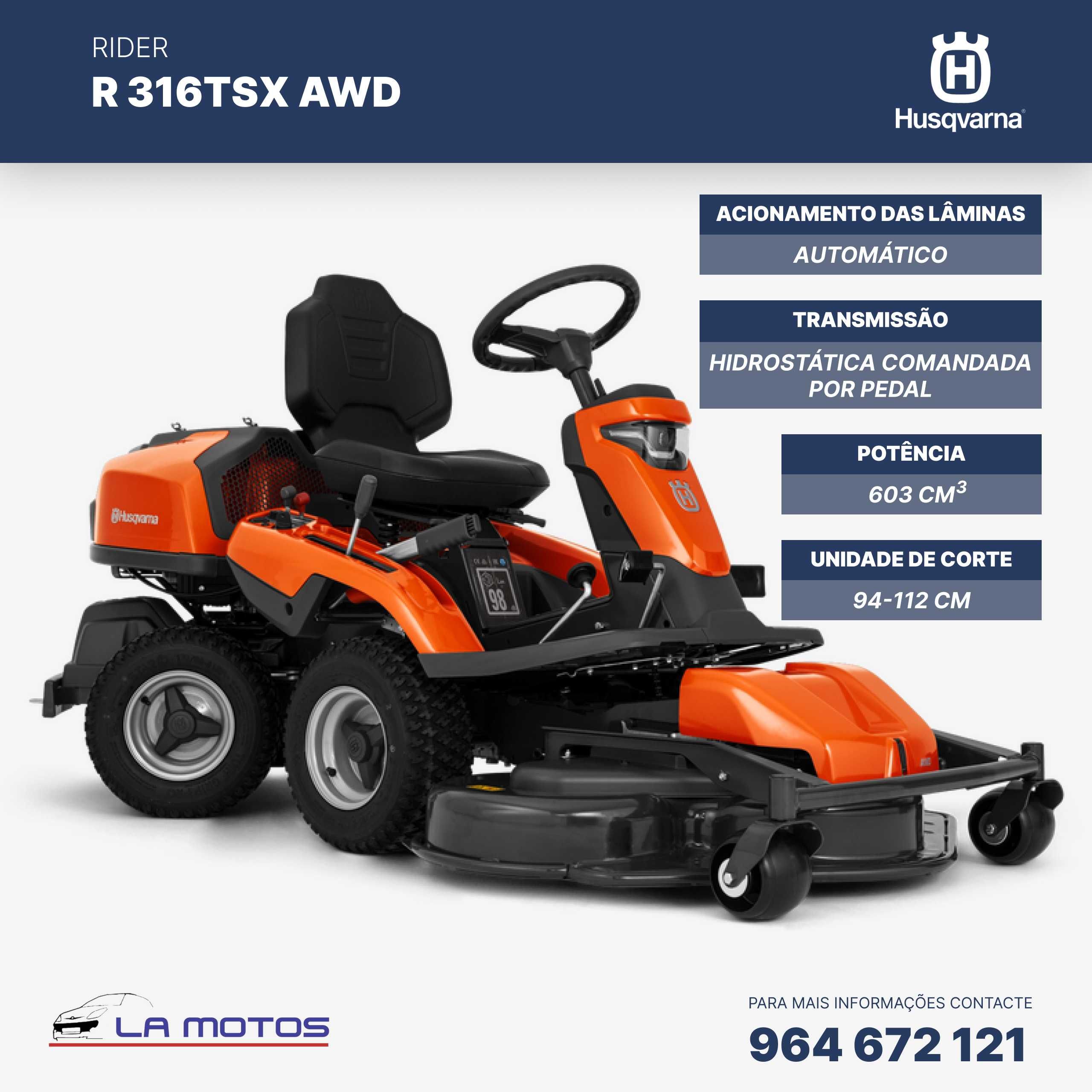 Rider Corte relvas  R 316TSX AWD