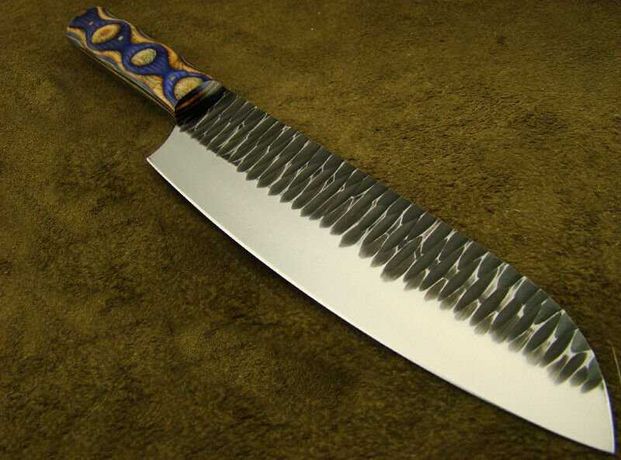 Alister nóż santoku custom stal 1095 . 10