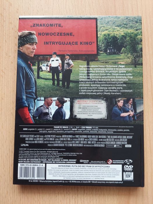 (DVD+książka) Trzy billboardy za Ebbing, Missouri (2017)