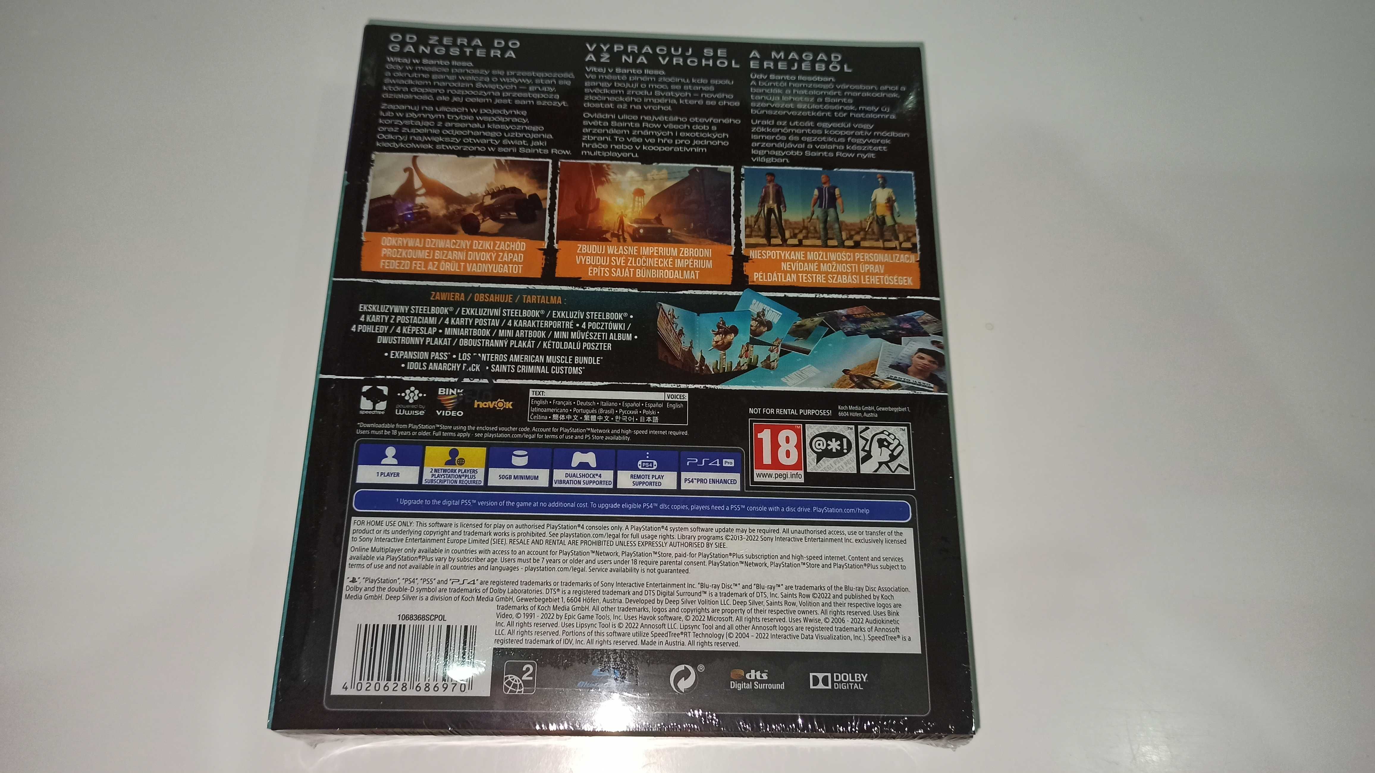 ps4 SAINTS ROW NOTORIOUS EDITION po polsku jak gta nowa! BIG BOX hit
