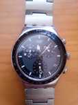 VINTAGE SWATCH AG-1999 IRONY Chrono Quartz St. Steel