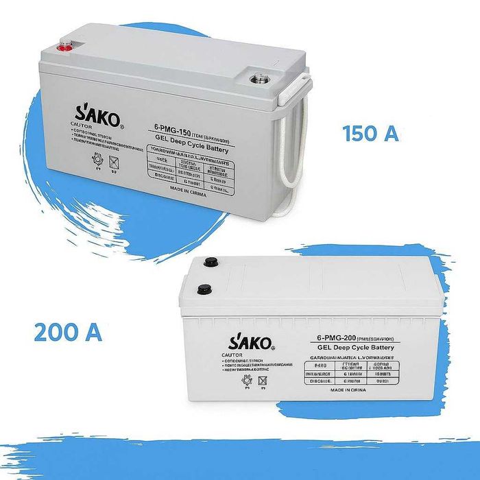 Акумулятор гелевий 200а 12в