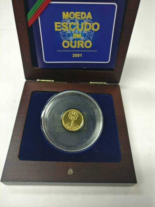 Moeda Ouro 2001 – Escudo em ouro (1$00)