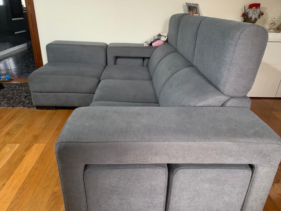 Sofá 3 Lug + 4 puffs + chaise