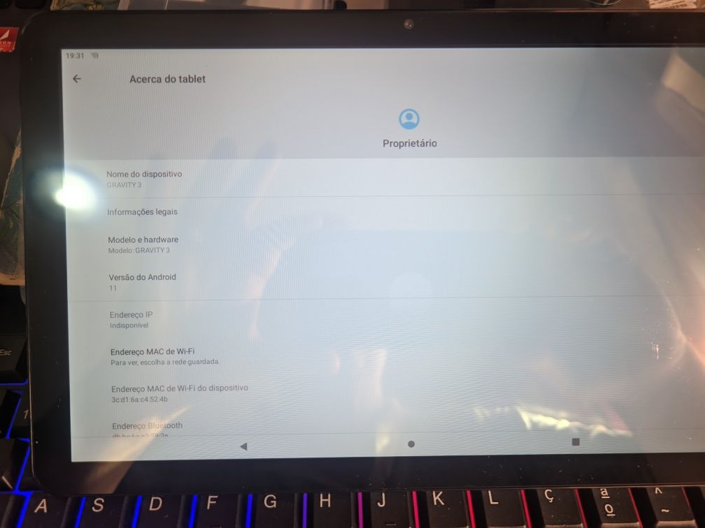 Tablet 10" android como nova