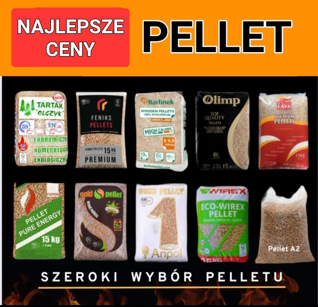 PROMOCJA!!! Dostawa GRATIS Pellet drzewny Certyfikowany Tartak OLCZYK
