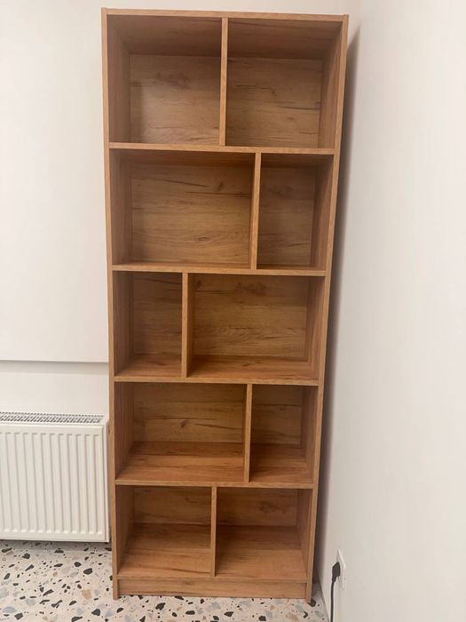 Стелаж MOSBJERG 10пол натур. дикий дуб 70x190