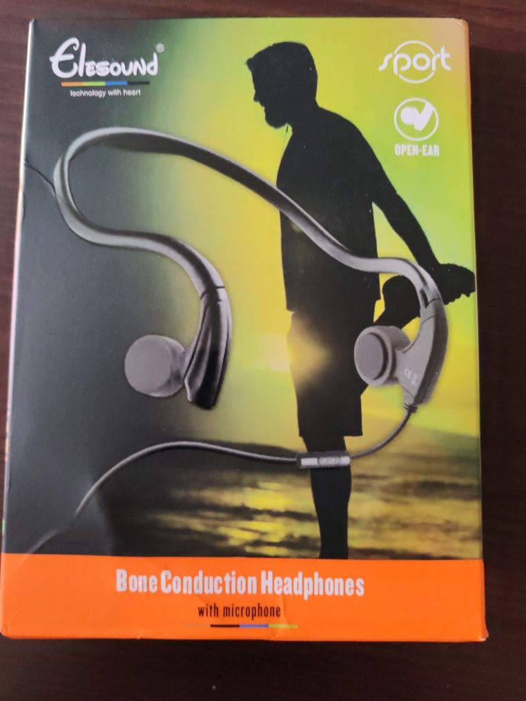 Fones de contacto osso, Bone conducting ear phones, novos