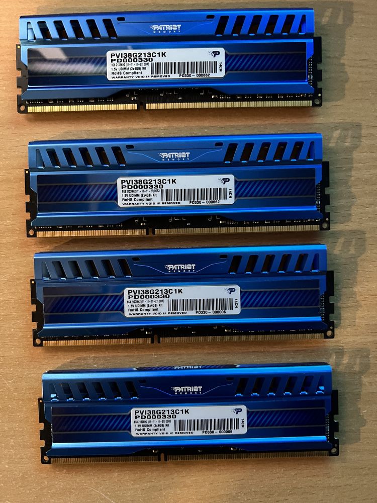 4x4GB DDR3 2133mhz CL11 Patriot Viper 3