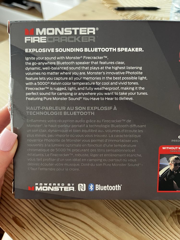 Głośnik przenośny Monster Firecracker. bluetooth