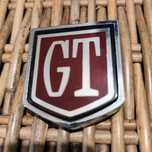 Emblemat FORD CORTINA GT lata 60 - oryginał metalowy