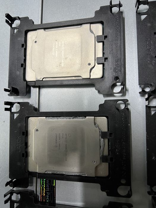 Lote 7x Intel CPU for HP Gen10 + 1x Cooler