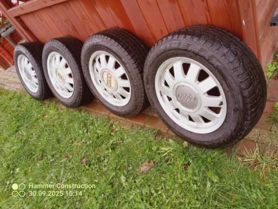 Alufelgi 5x112 wraz z nowymi oponami zimowymi 195/65/R15 audi Passat