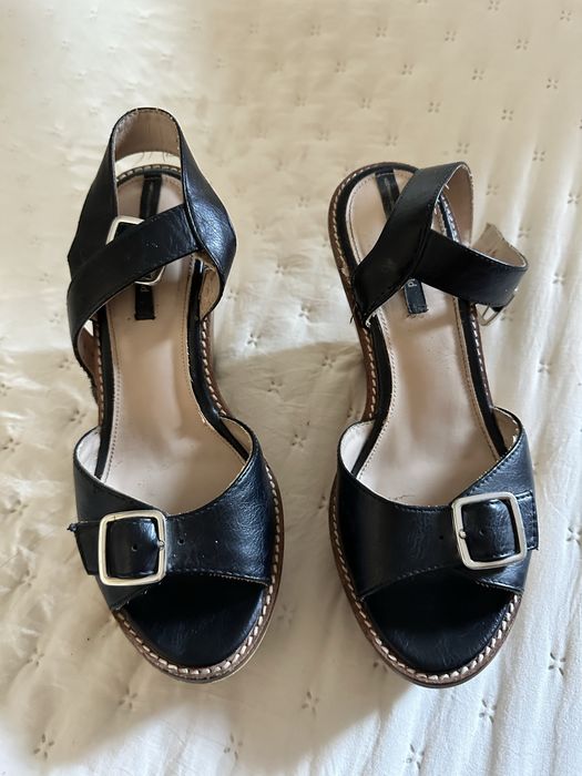 Sandálias pretas da Pull&Bear