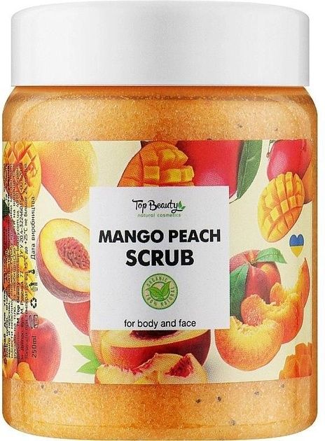 Скраб для тіла та обличчя Top Beauty Mango Peach Scrub Манго