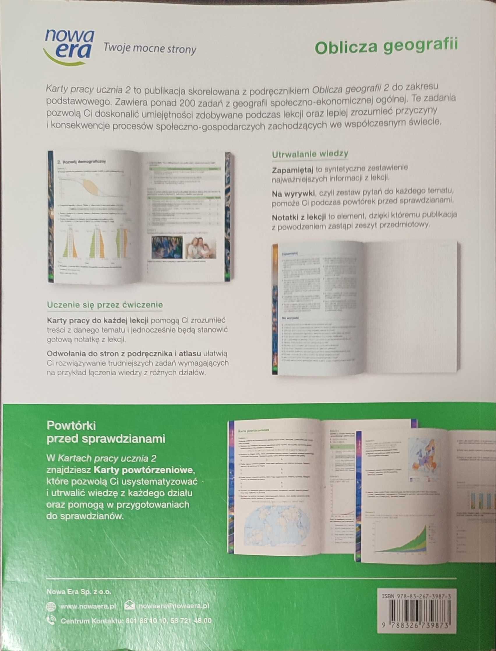 Karty pracy ucznia 2 geografia