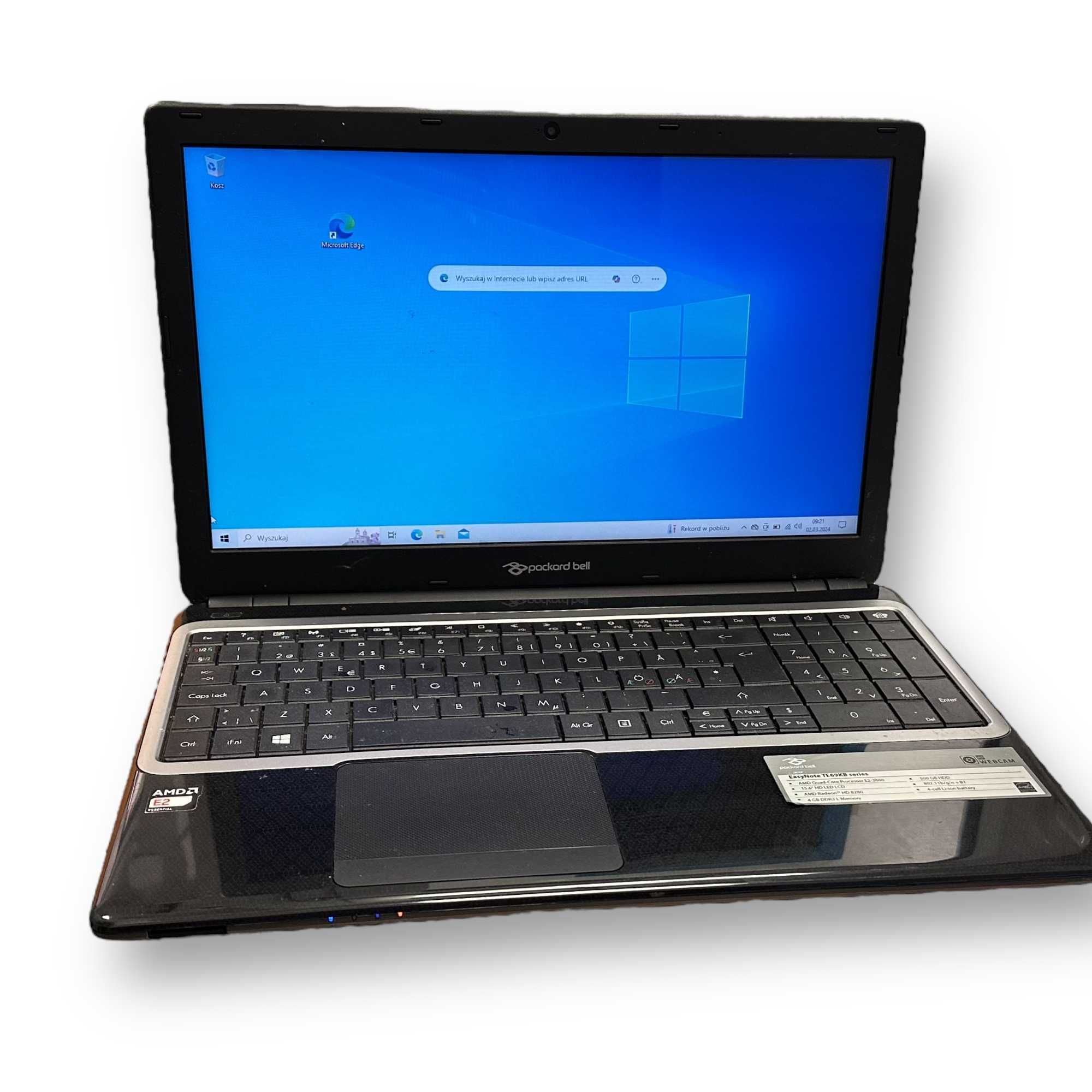 Laptop Packard Bell Easynote Te69kb