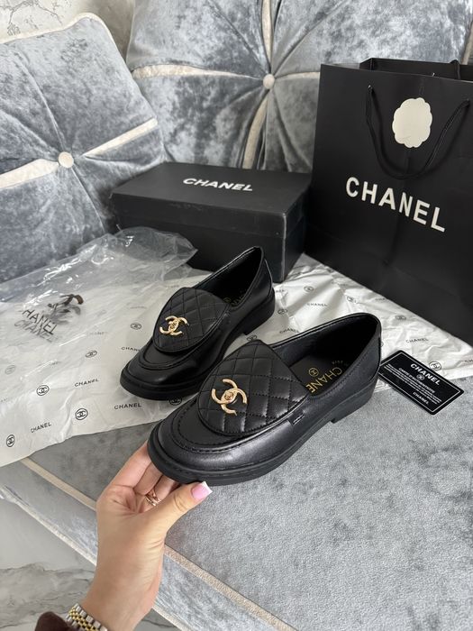 Лоферы Chanel черные