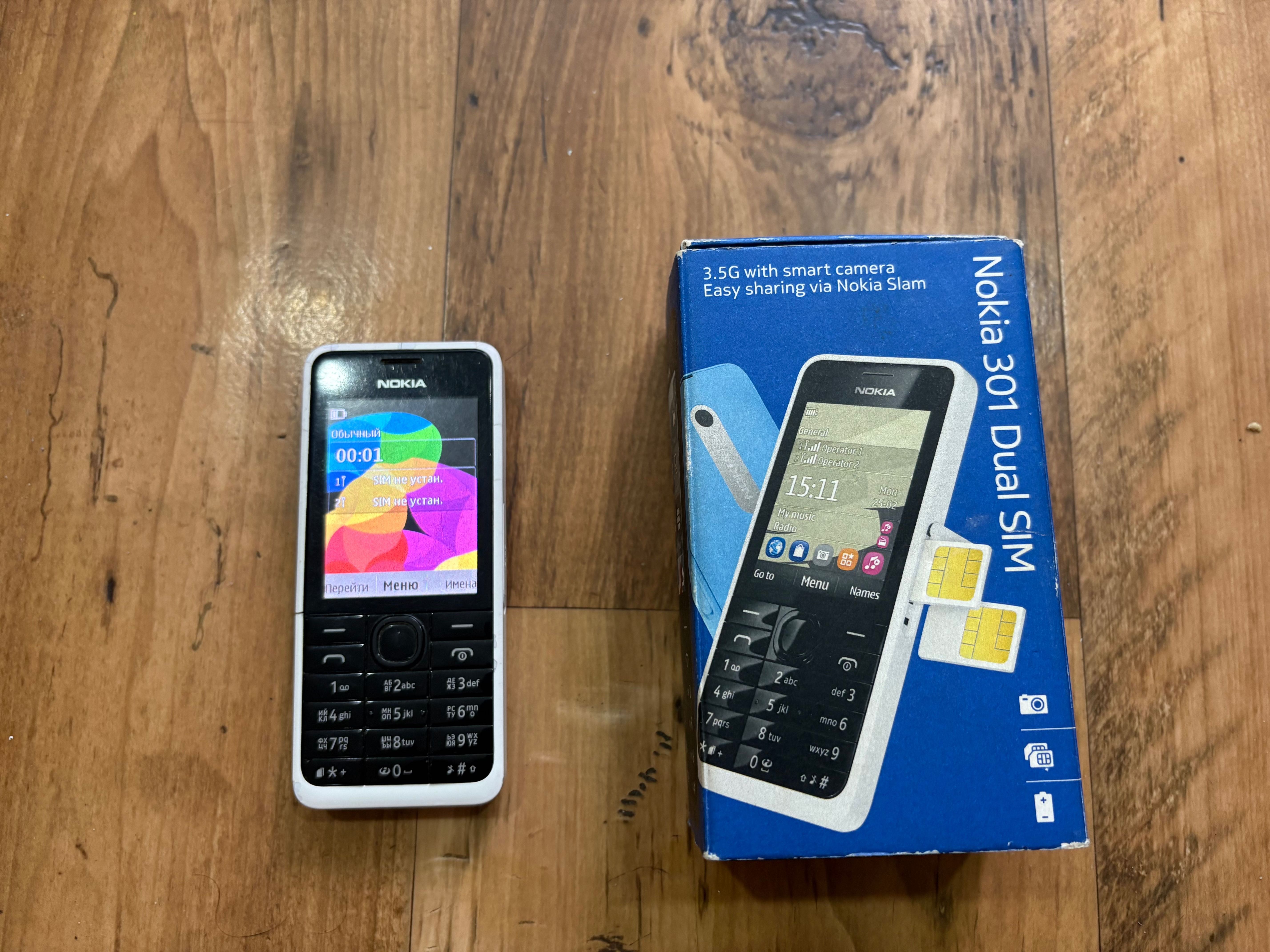 Nokia 301 dual sim на 2 сім-карти