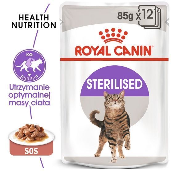 Karma w sosie dla kotów po kastracji lub sterylizacji Royal Canin 85g