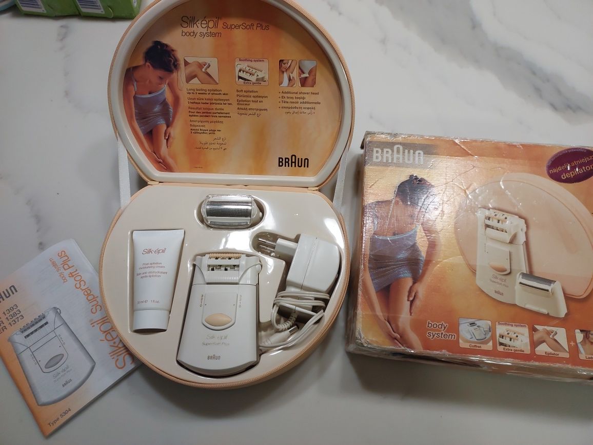 Depilator BRAUN do włosów z wymiennymi końcówkami