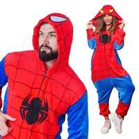 Piżama Onesie Kigurumi Kostium Przebranie Spiderman XL: 175 - 185cm