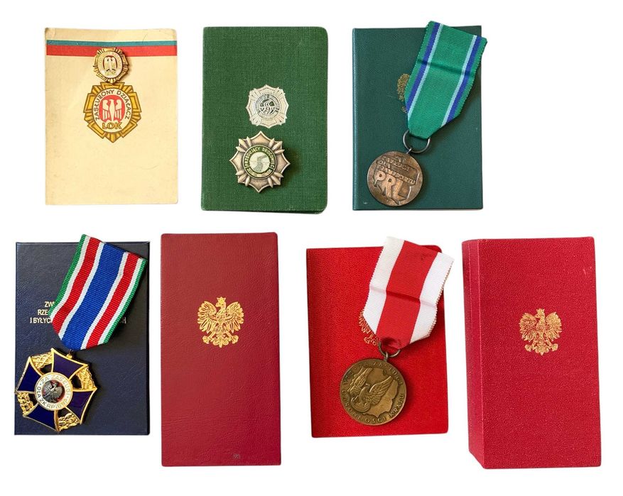 PRL: Medale i Odznaczenia po Weteranie II wojny. Zestaw