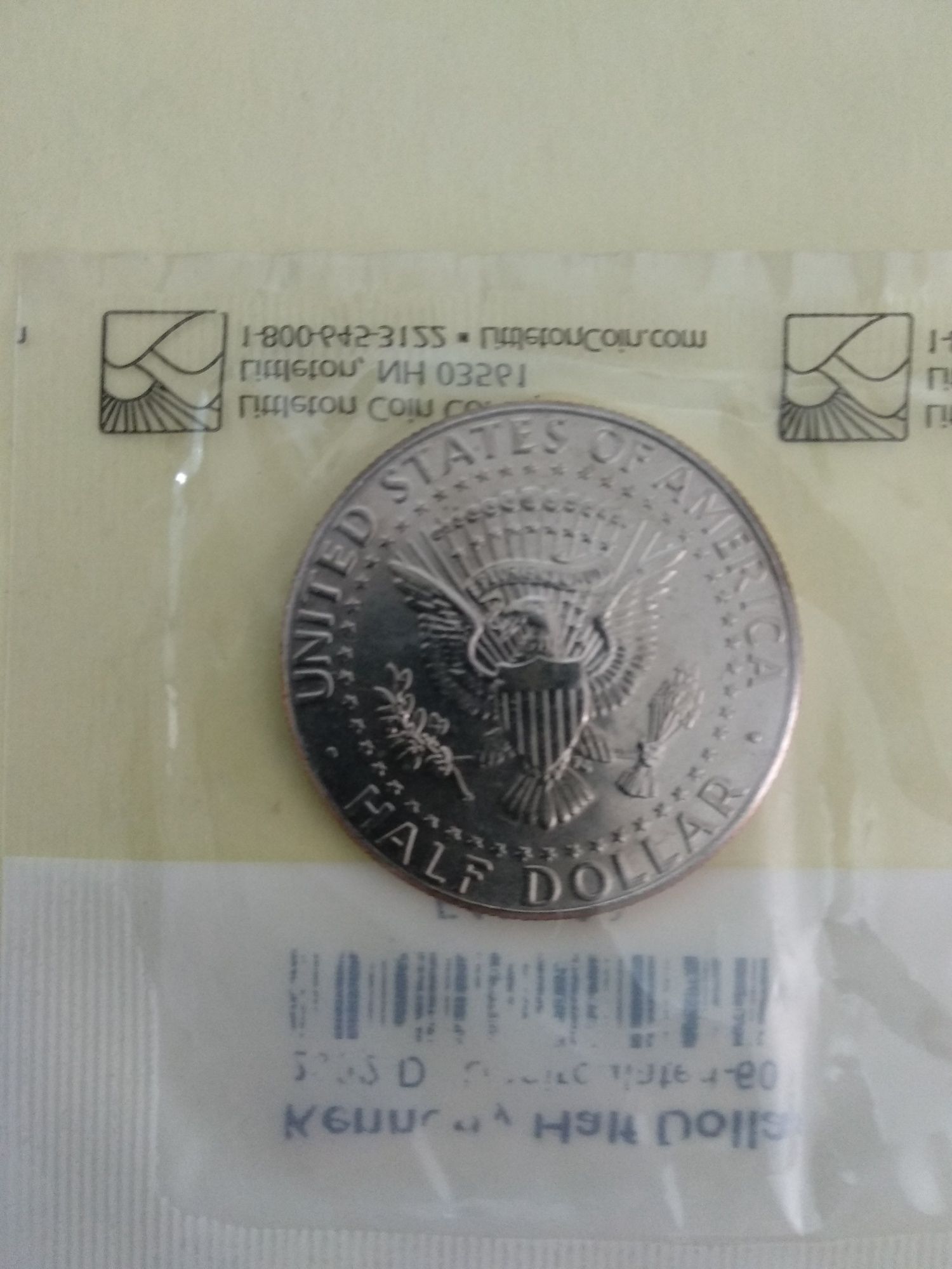 Moeda de meio Dólar 2002 D EUA, MS 60