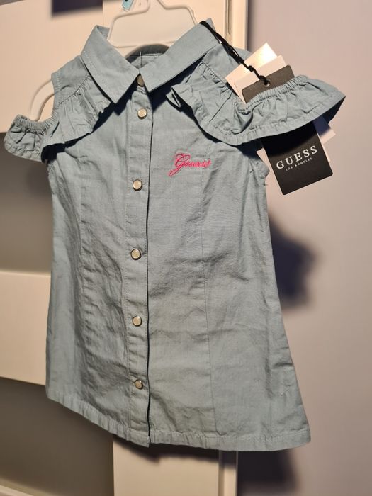 Bluzka Guess dziewczynka odkryte ramiączka jeans