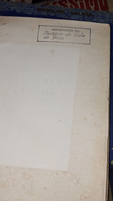 do vasilhame vinario notas história 1943 Ramiro Mourão  vinho porto