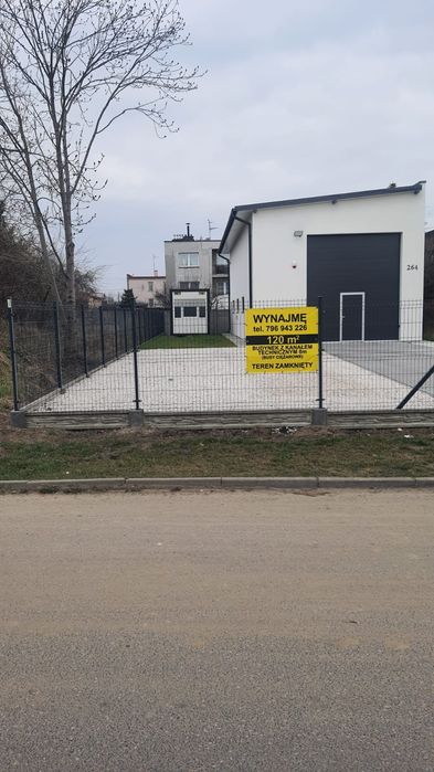 Lokal 120m2 7x17m z kanałem technicznym 8m teren zamknięty
