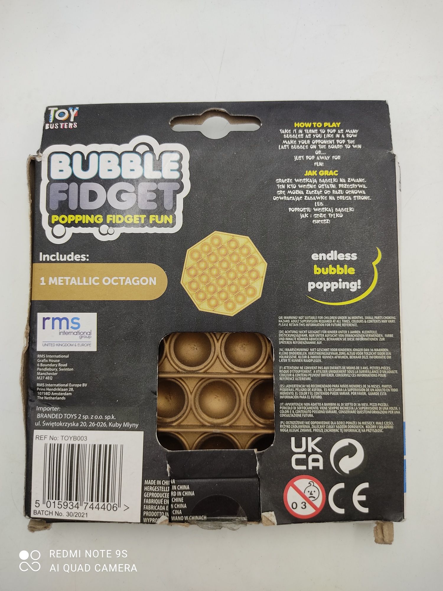 Bubble fidget bombelkowy fidget