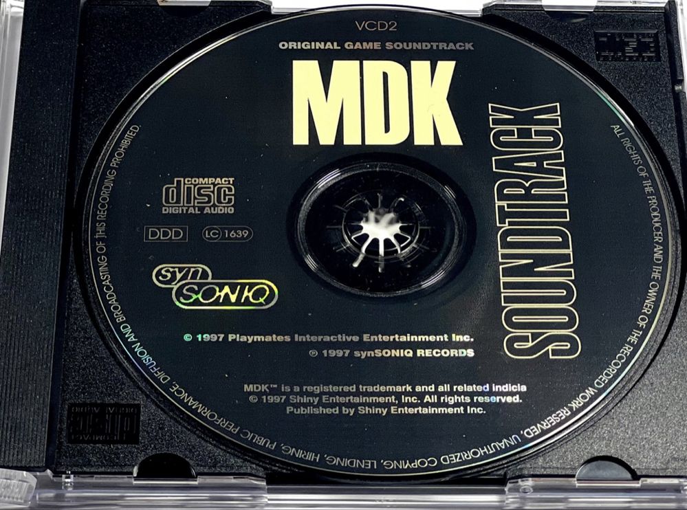MDK Special Limited Edition Soundtrack Plakat Playstation 1 PSX PS1
