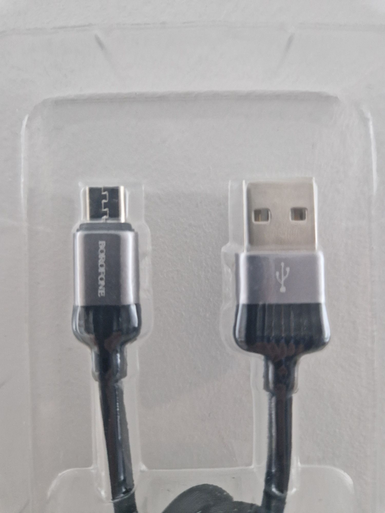 Borofone Kabel BX28 Dignity - USB na Micro USB - 2,4A 1 metr szary