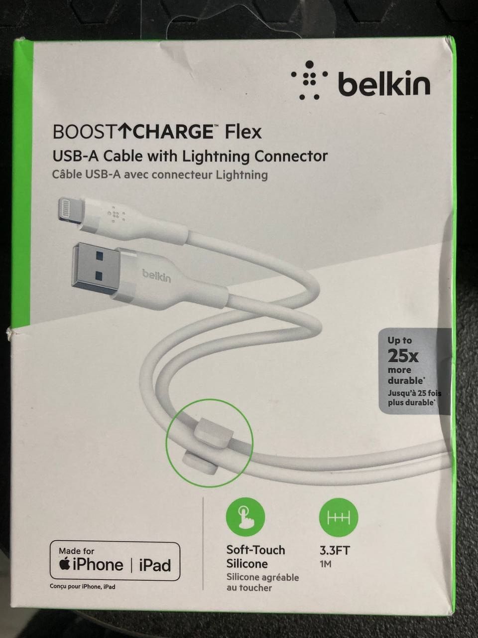 Кабель Belkin SILICONE USB-A - Lightning BoostCharge Flex | Belkin