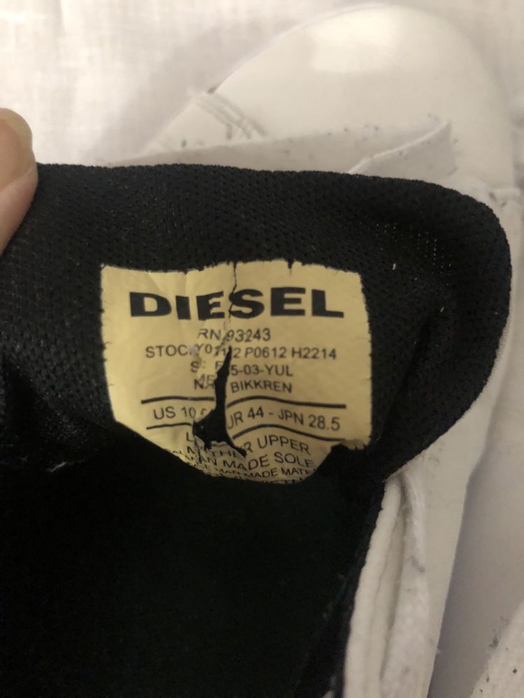 Meskie, skorzane buty sportowe Diesel r.44