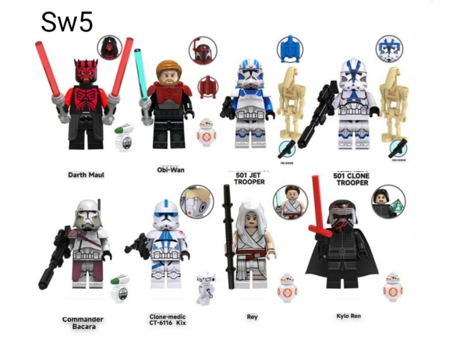 Nowe klocki figurka Star Wars gwiezdne wojny kompatybilne z Lego