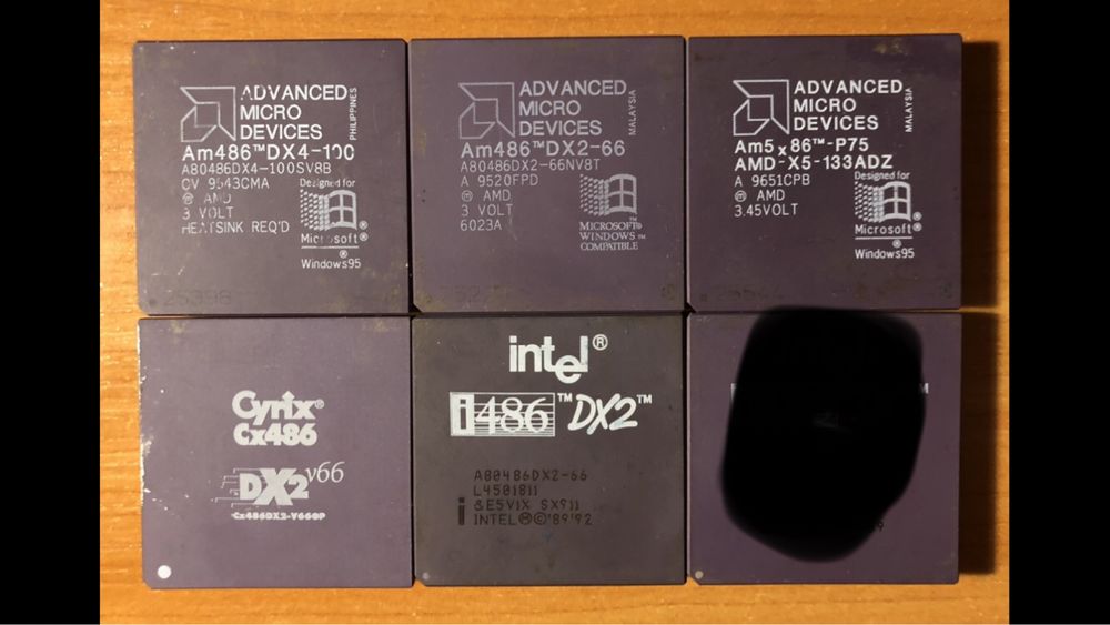 Процесори 486 , AMD, Cyrix, 3 шт різних