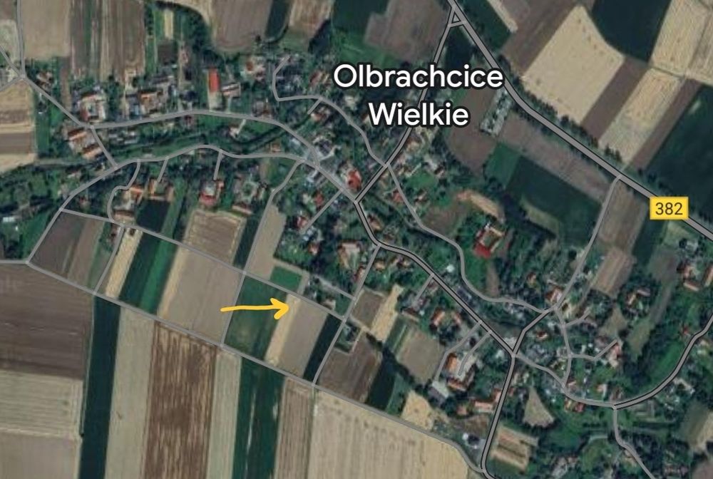 Działka budowlana 10 arów Olbrachcice Wielkie (wysoko)