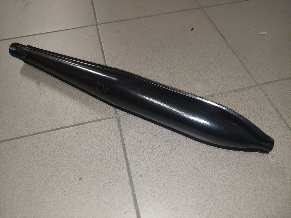 Nowa rura wydechową tłumik Romet motorynka czarny pl