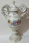 Drezno Dresden Potschappel Carl Thieme Porcelana Wazon Węże z Pokrywką