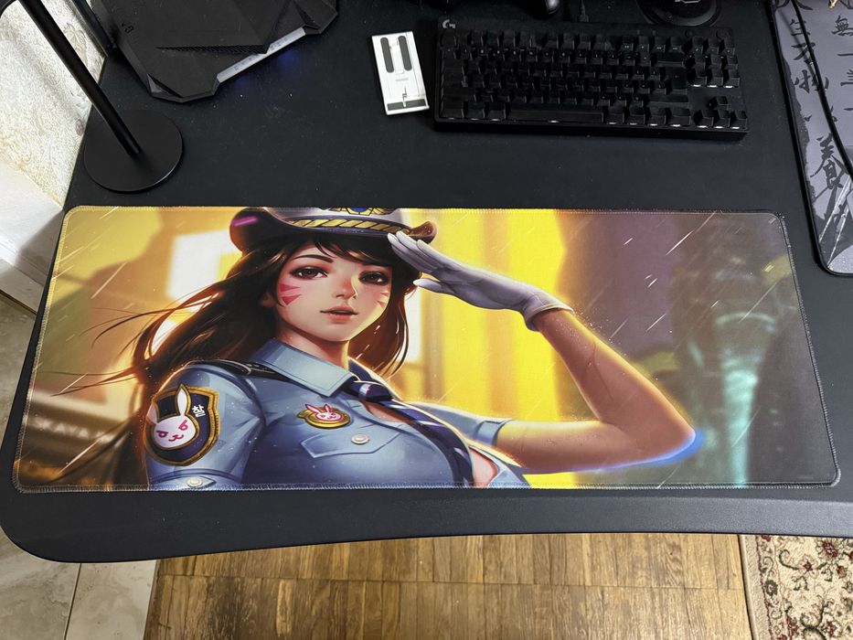 Ігровий килимок D.Va Overwatch 78×30 см — великий, яскравий, як новий