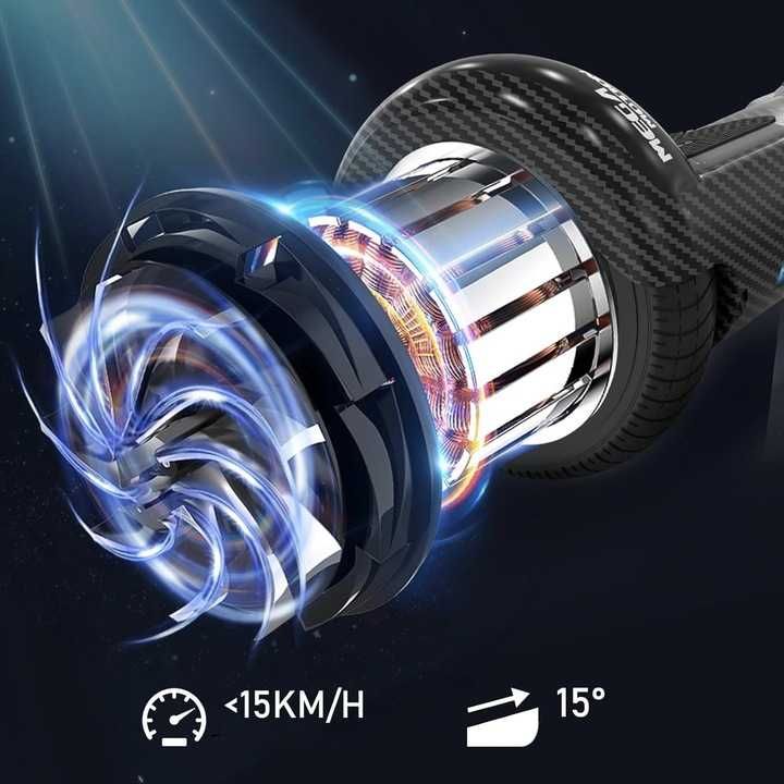 DESKOROLKA ELEKTRYCZNA hoverboard, Gokart + Nakładka, CZARNY, Prezent