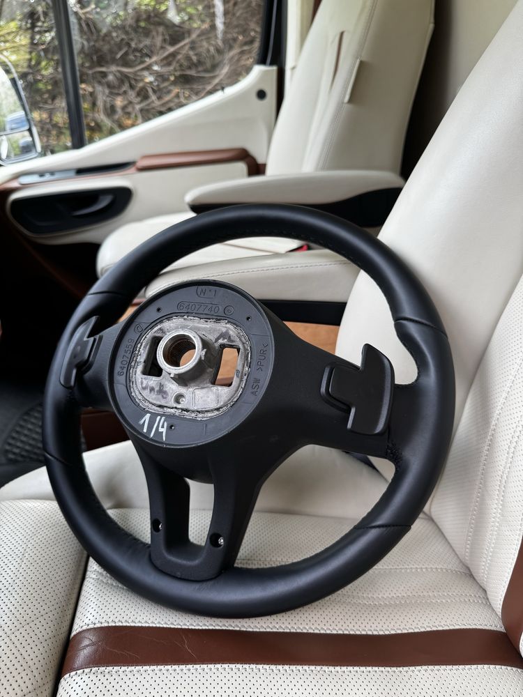 Kierownica Mercedes Sprinter w907 w910 Skóra Manetki Multifunckcja ori