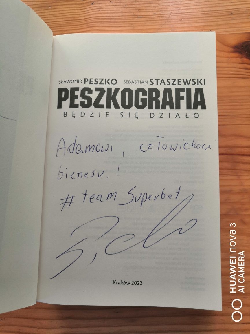Peszkografia z autografem