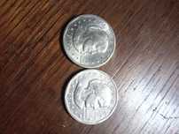 Moedas de um dólar americano.