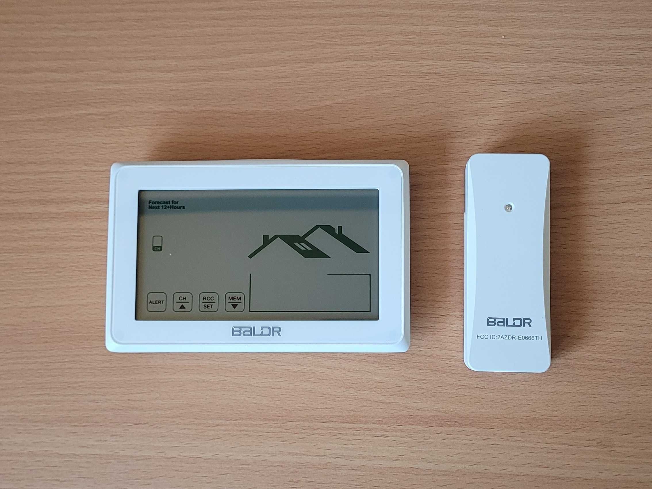 Stacja Pogodowa Baldr  alarm plus dodatkowy czujnik, ekran 5.43 cala