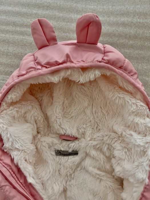 Теплий комбінезон для дівчинки. Розміри: 74/80 см.