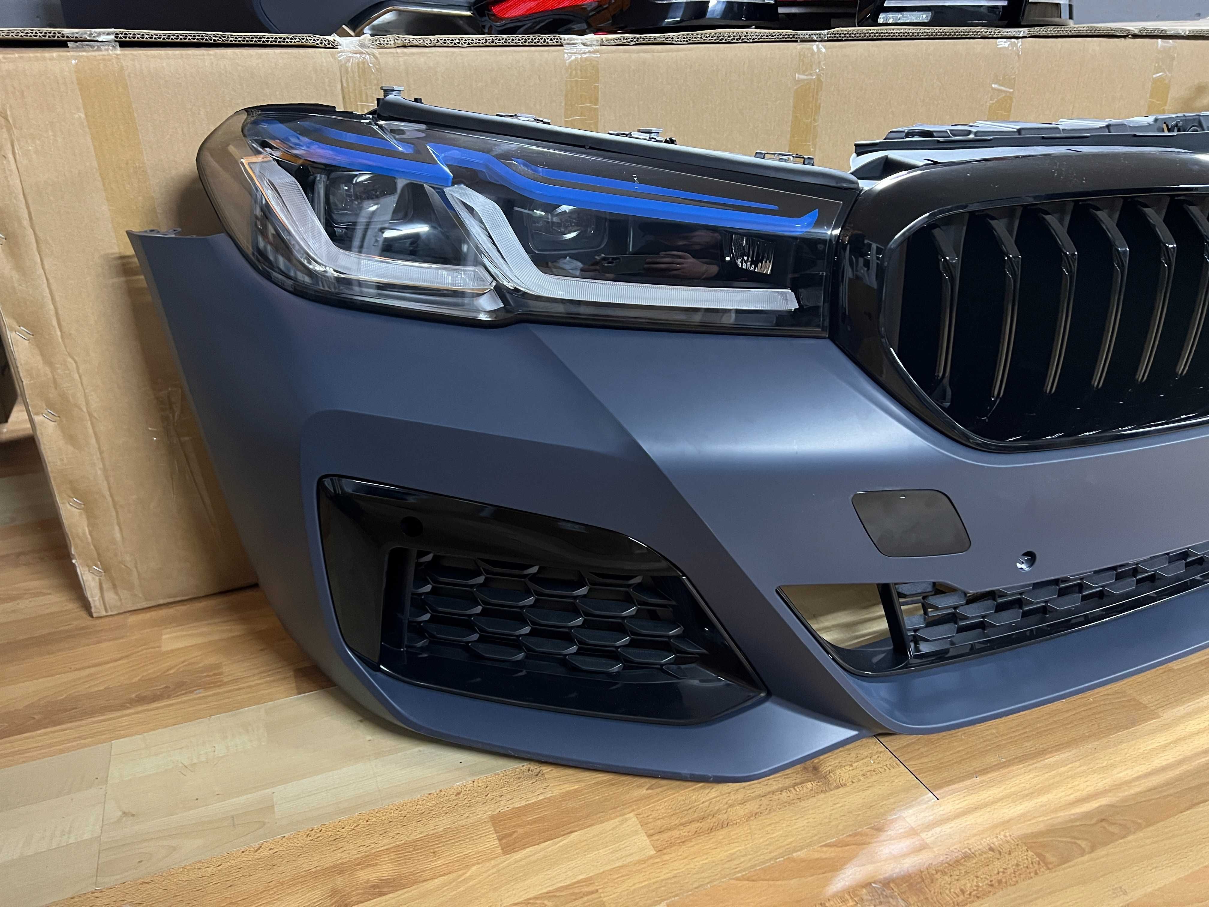 bmw g30  обвес  BMW G30 LCI обвіс бмв г30  бампер рест 17-24 g 30 G 30