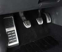 Conjunto Capas Pedais Alumínio Volkswagen Passat B8 Golf 7 8 Troc Audi Seat Leon 5F Skoda - Caixa Manual 4 peças